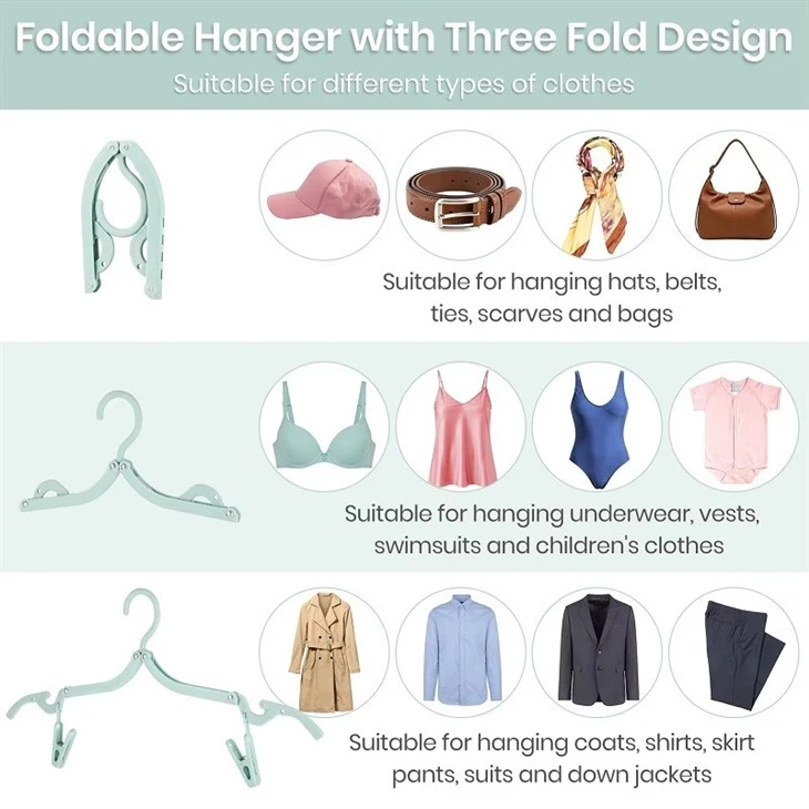 foldable travel hangers